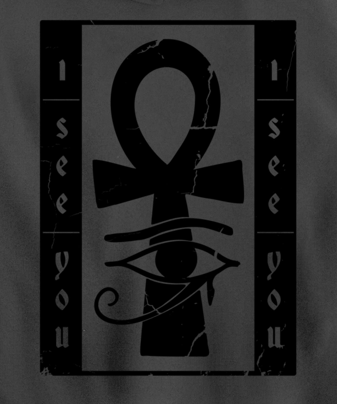 I See You Egyptian Symbol Pullover Hoodie