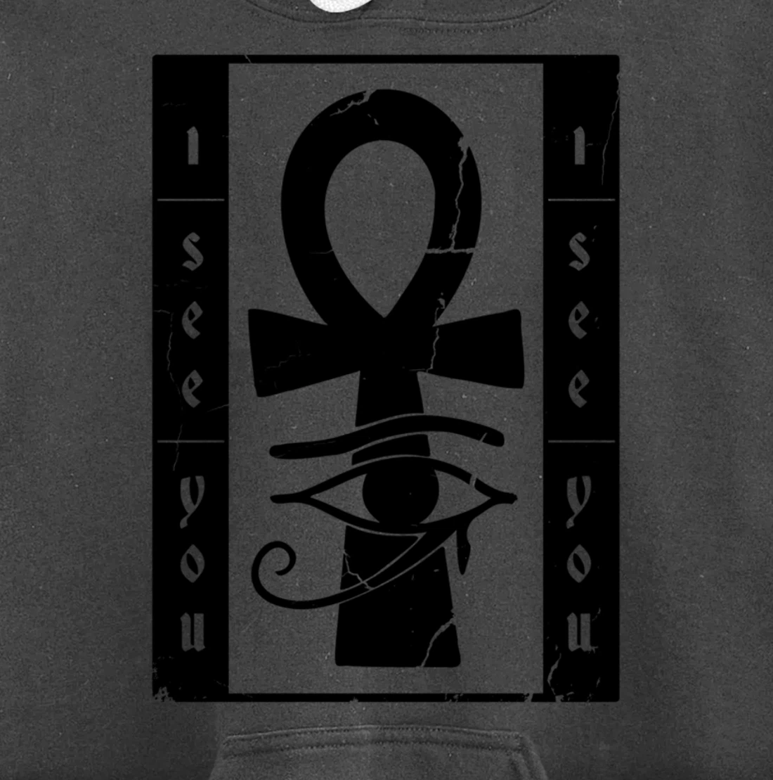 I See You Egyptian Symbol Pullover Hoodie