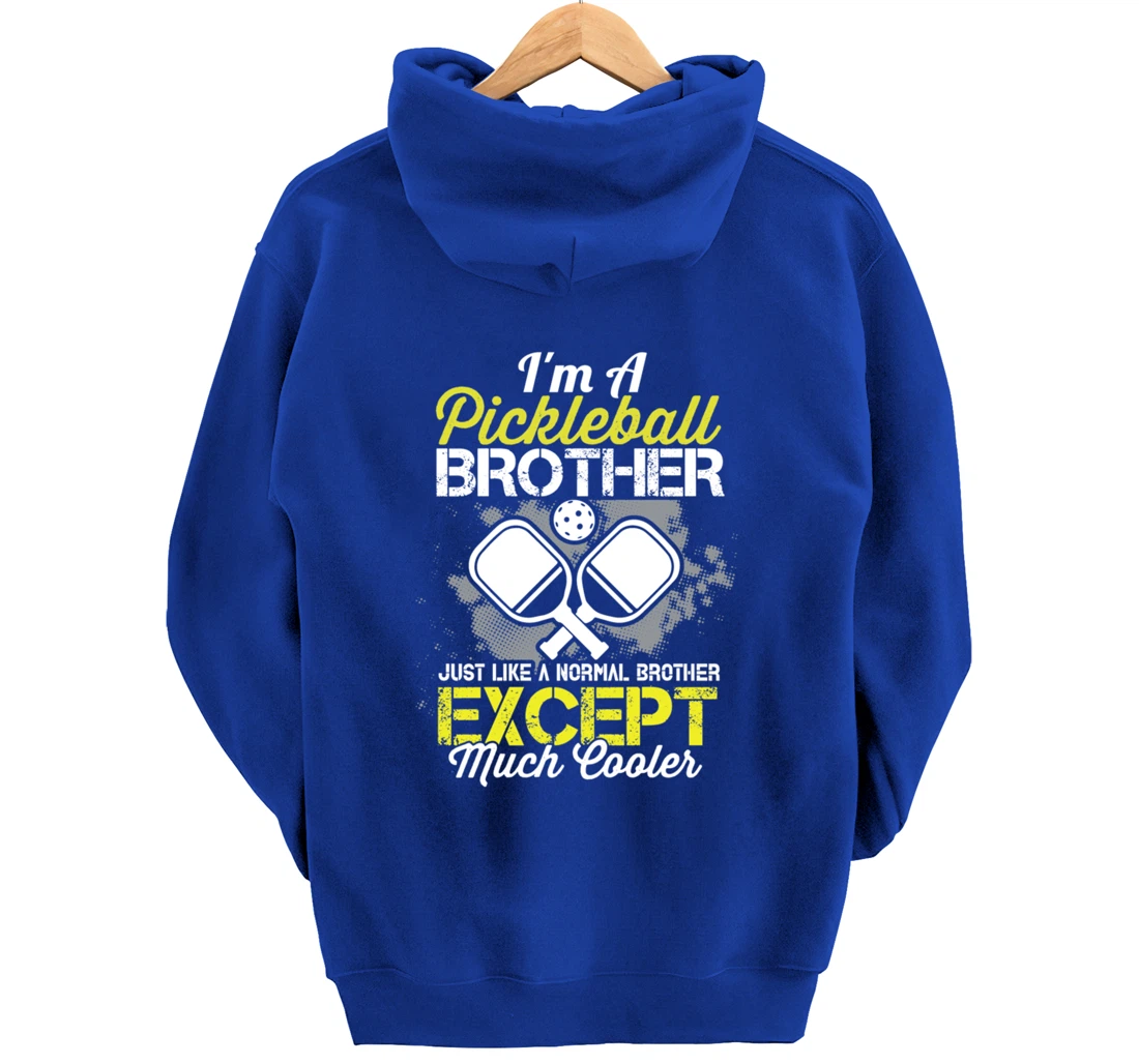 Pickleball Brother Funny Paddleball Lover Family Matching Pullover Hoodie