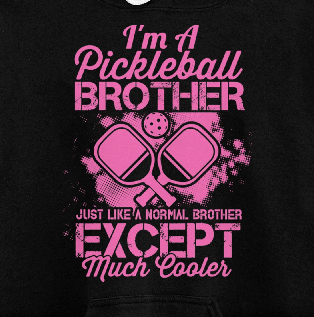 Pickleball Brother Funny Paddleball Lover Family Matching Pullover Hoodie
