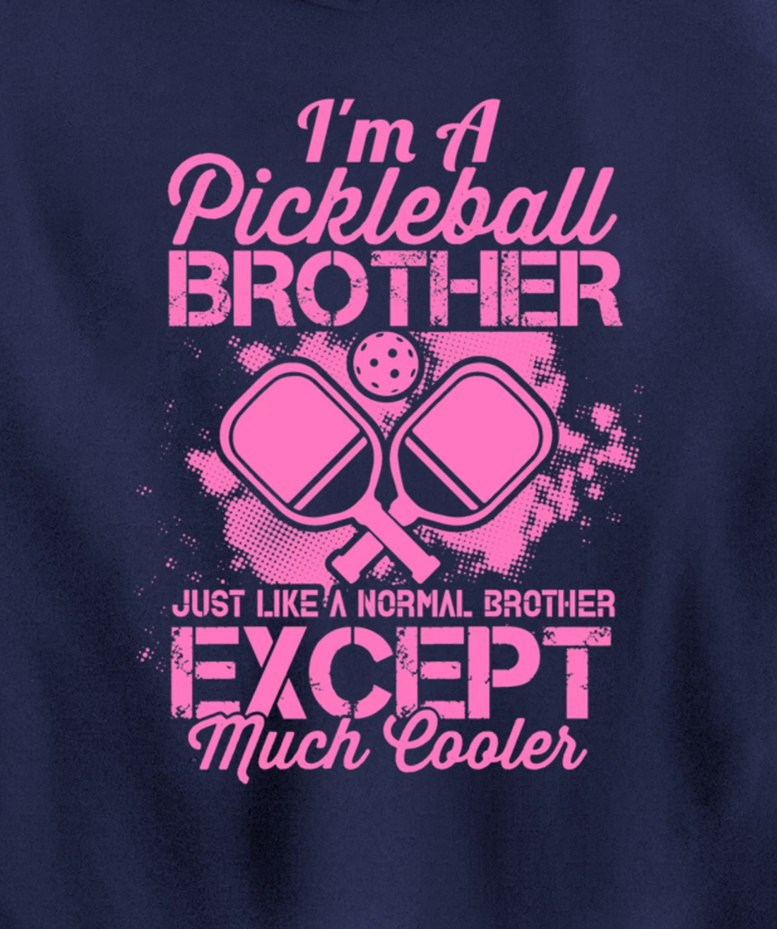 Pickleball Brother Funny Paddleball Lover Family Matching Pullover Hoodie