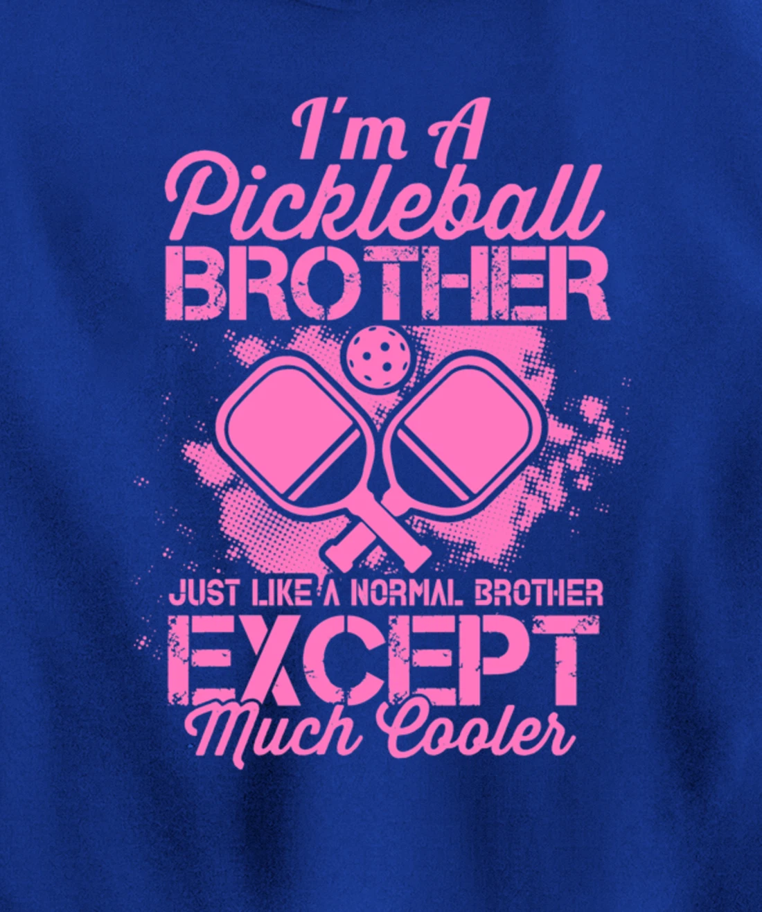 Pickleball Brother Funny Paddleball Lover Family Matching Pullover Hoodie