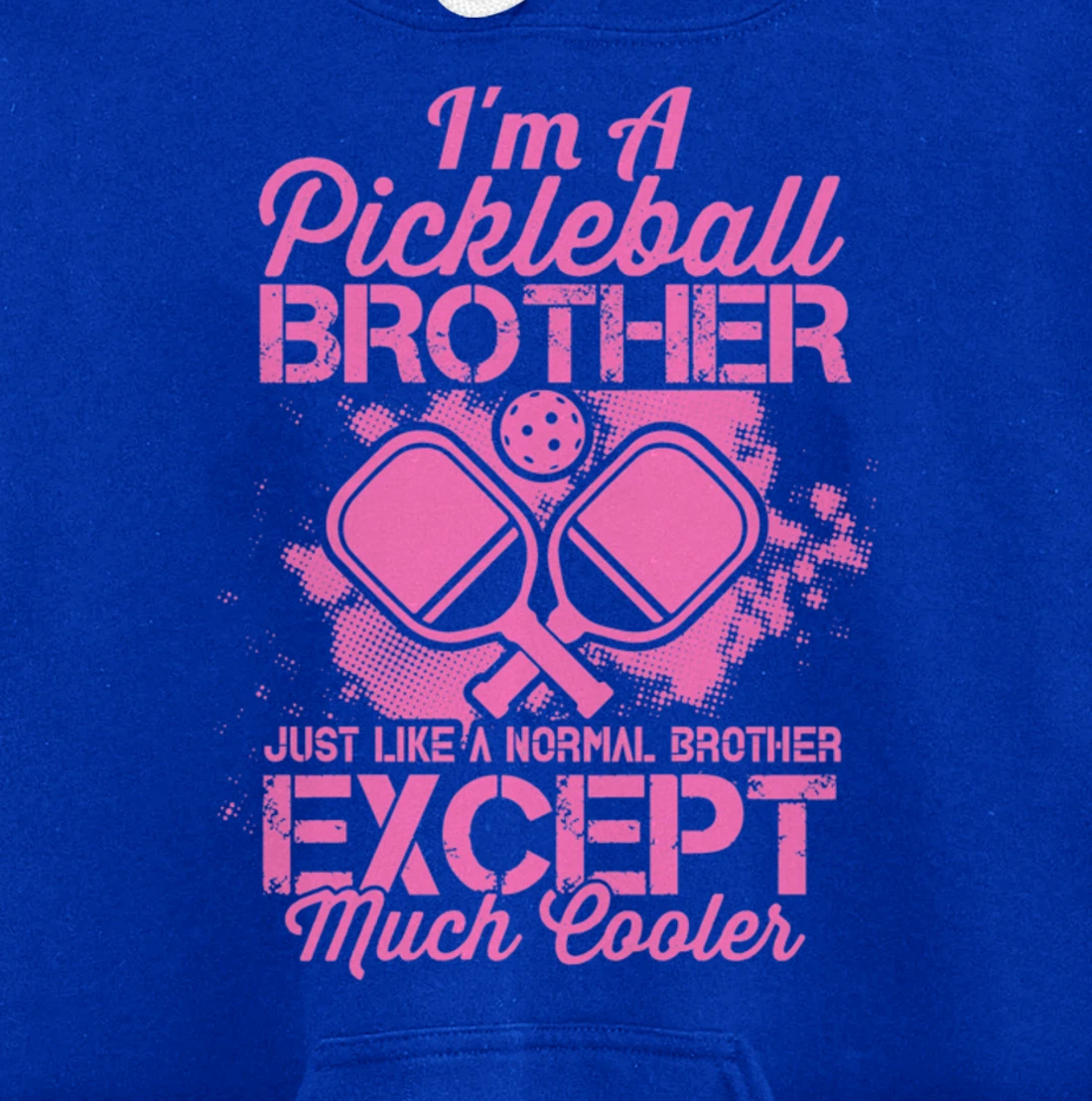 Pickleball Brother Funny Paddleball Lover Family Matching Pullover Hoodie