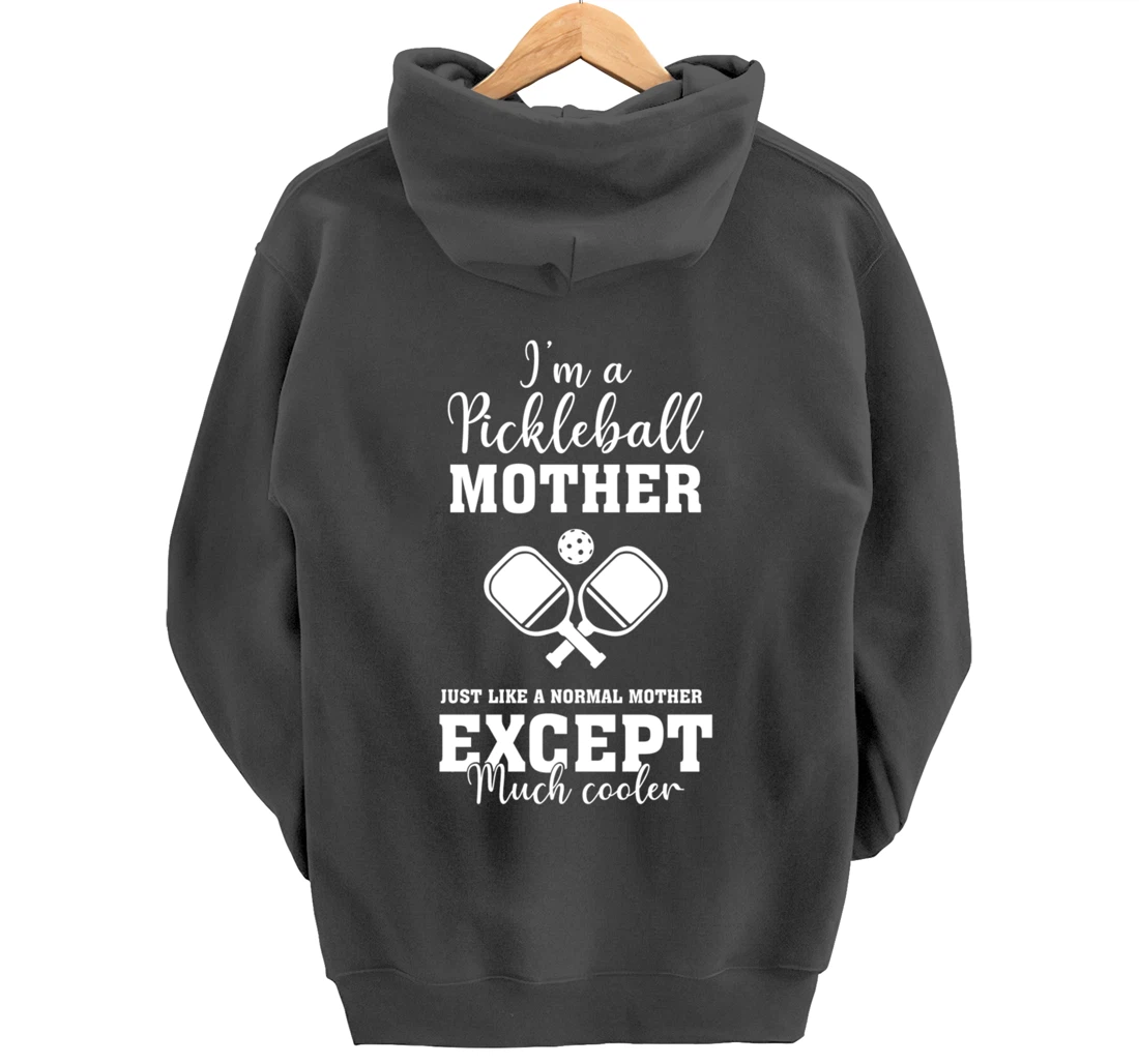 Pickleball Mother Funny Paddleball Lover Family Matching Pullover Hoodie