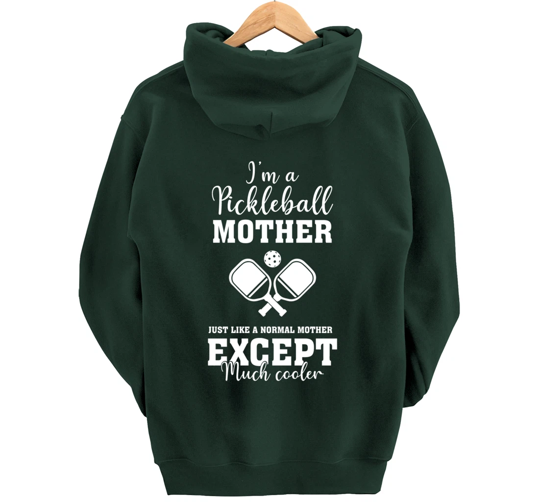 Pickleball Mother Funny Paddleball Lover Family Matching Pullover Hoodie