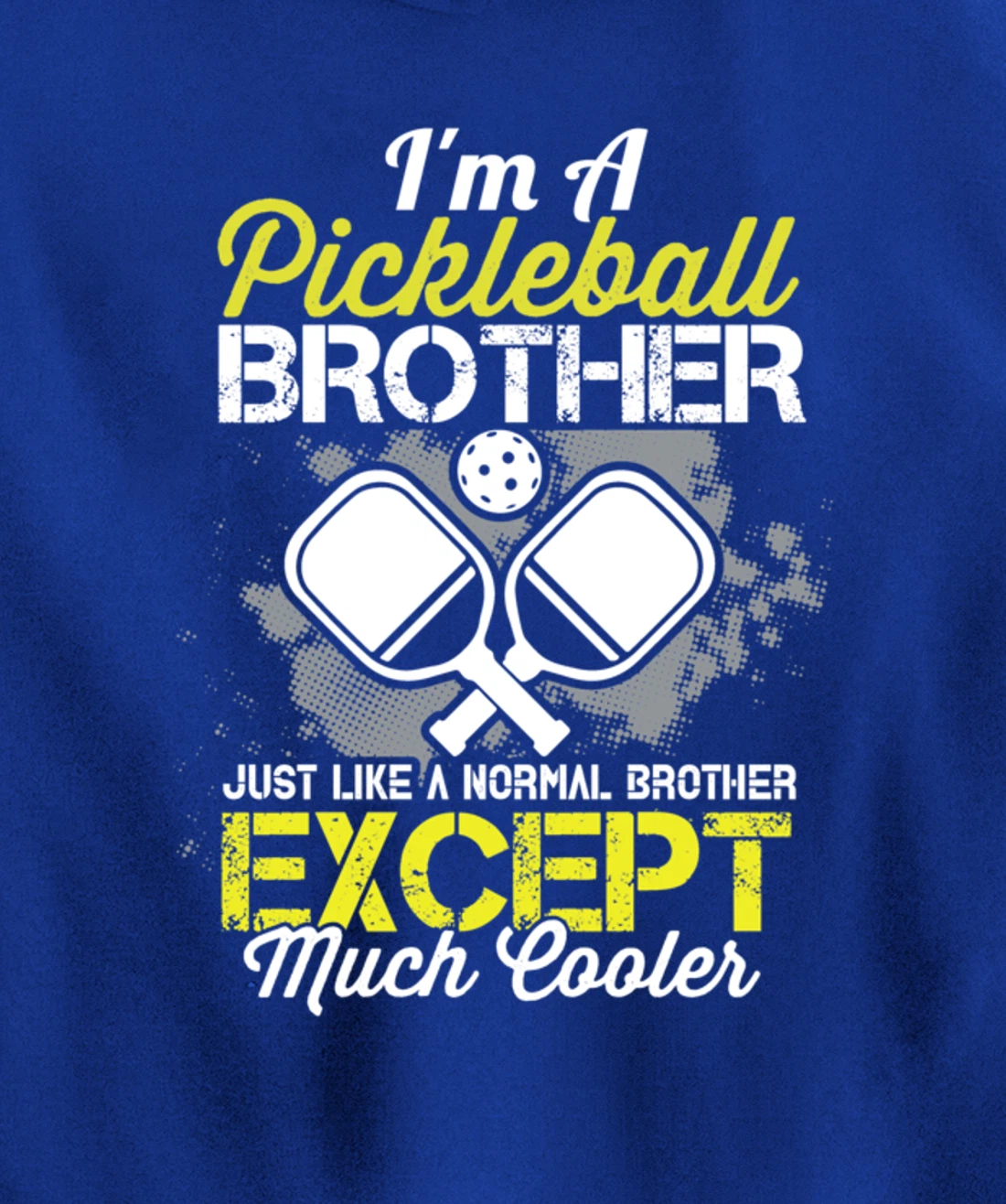 Pickleball Brother Funny Paddleball Lover Family Matching Pullover Hoodie