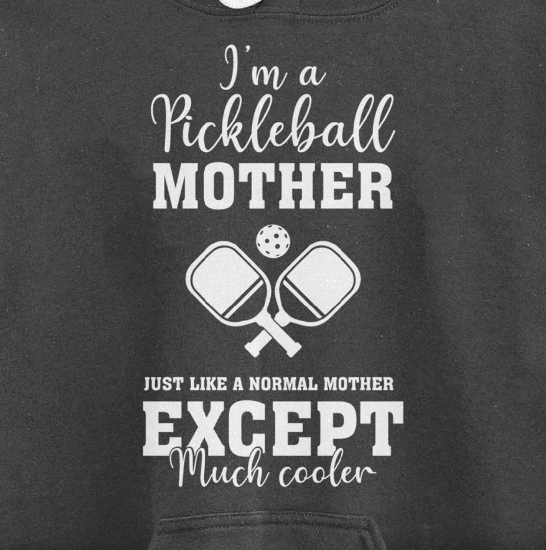 Pickleball Mother Funny Paddleball Lover Family Matching Pullover Hoodie