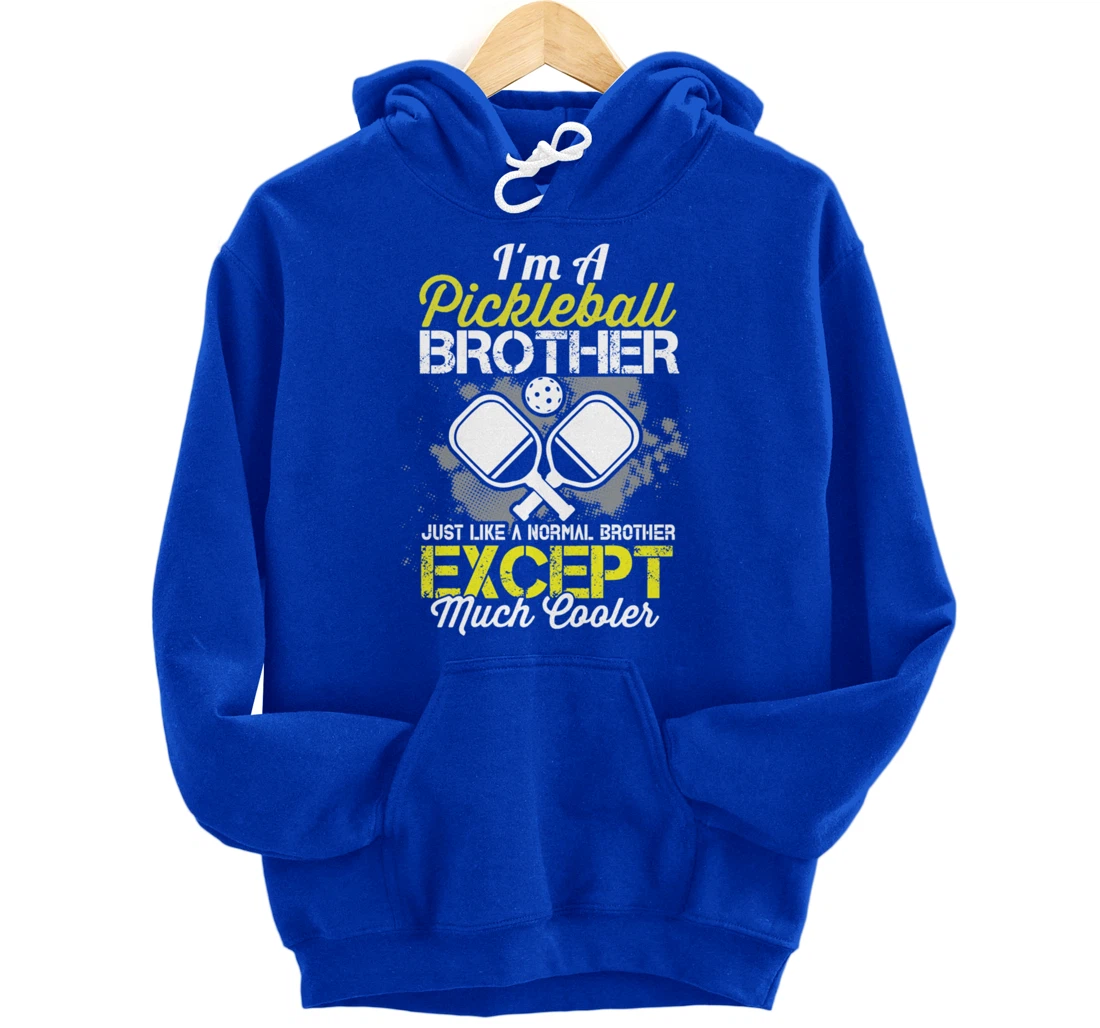 Pickleball Brother Funny Paddleball Lover Family Matching Pullover Hoodie