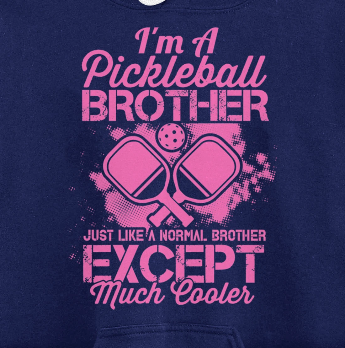 Pickleball Brother Funny Paddleball Lover Family Matching Pullover Hoodie