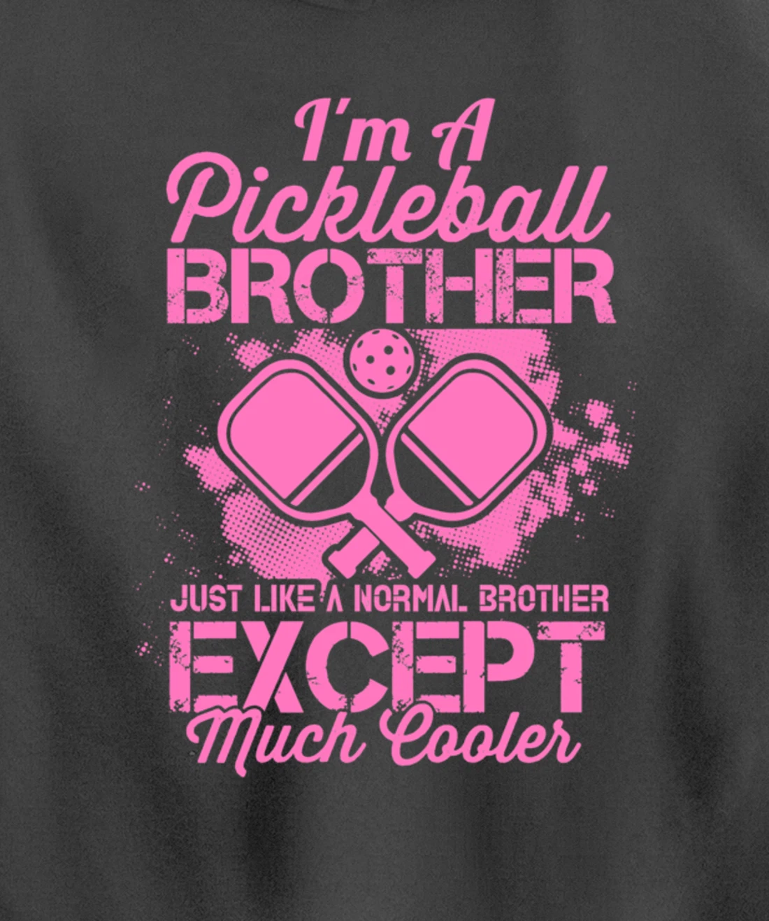 Pickleball Brother Funny Paddleball Lover Family Matching Pullover Hoodie