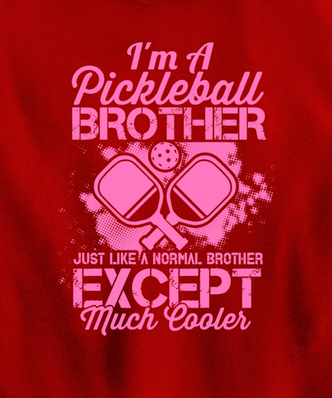 Pickleball Brother Funny Paddleball Lover Family Matching Pullover Hoodie