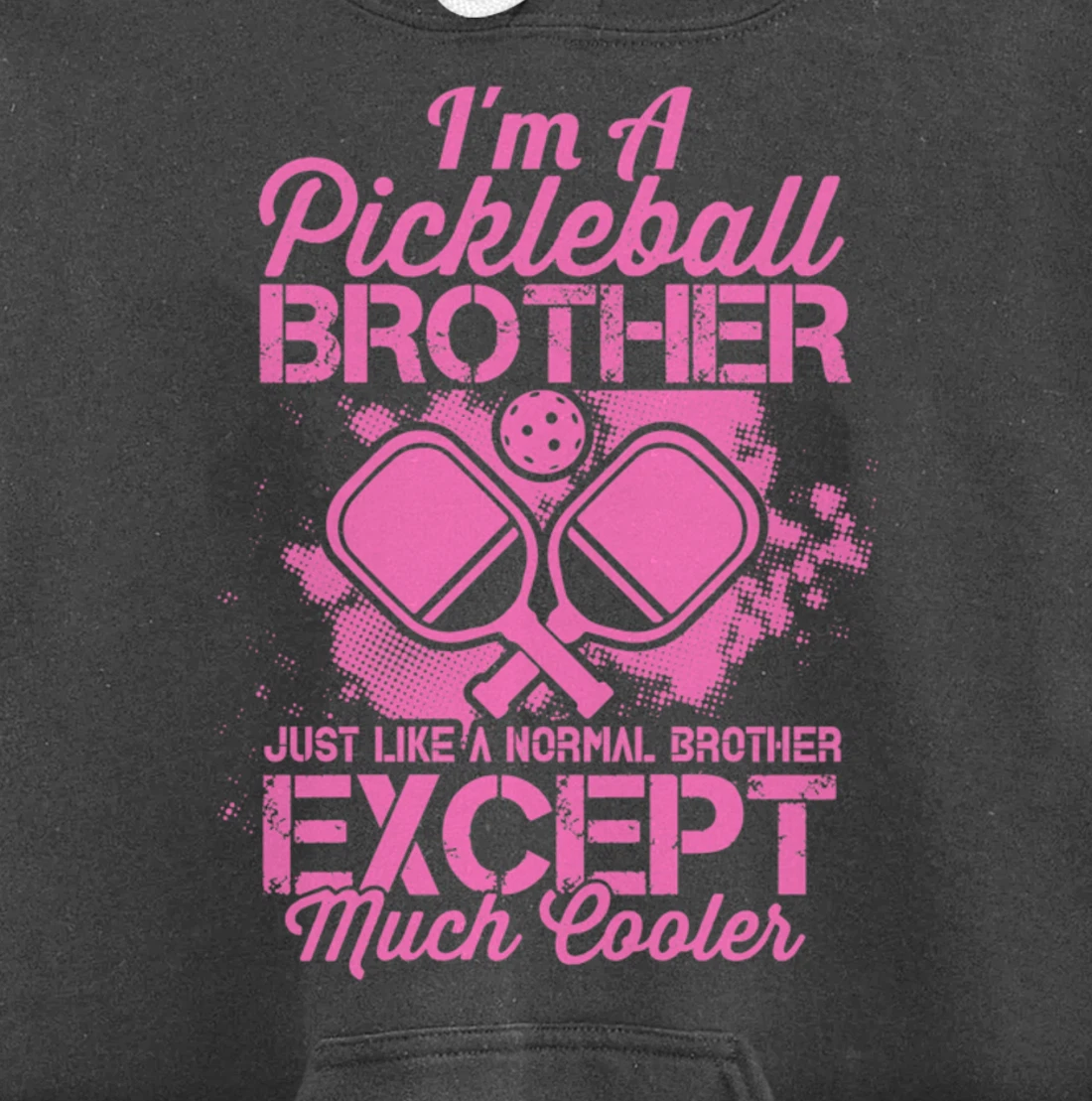 Pickleball Brother Funny Paddleball Lover Family Matching Pullover Hoodie