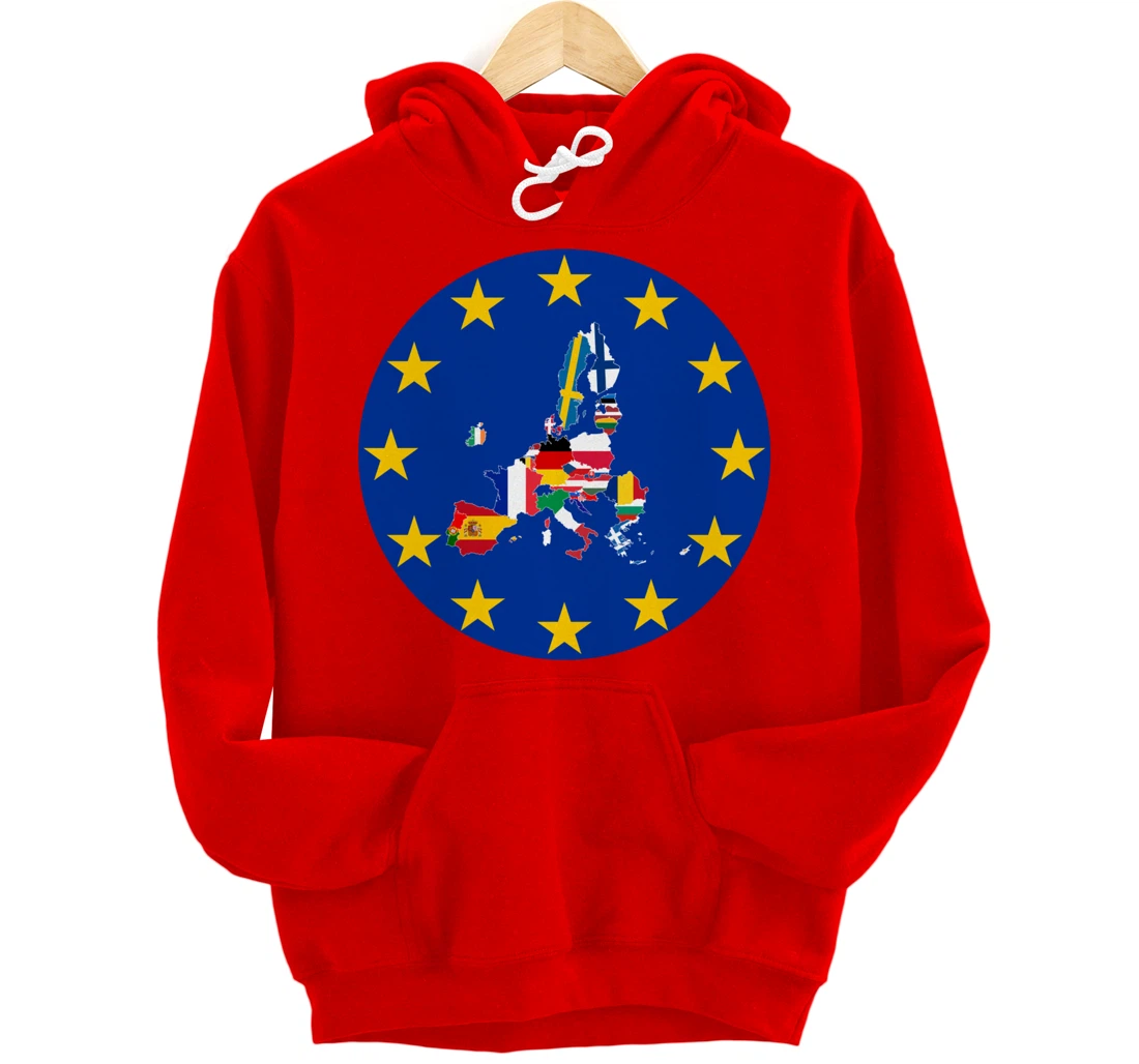 European Flag, Europe Countries, Europe Flag, European Union Pullover Hoodie