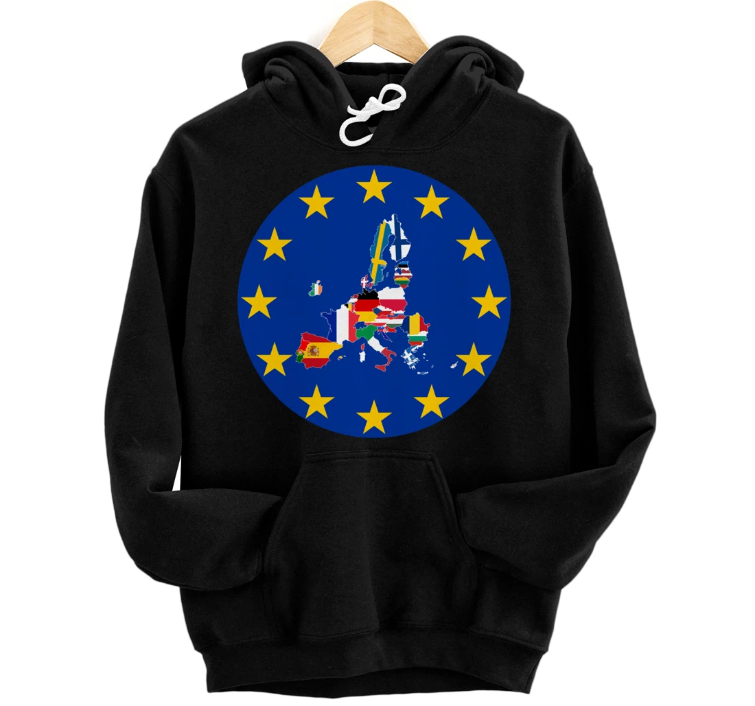 European Flag, Europe Countries, Europe Flag, European Union Pullover Hoodie