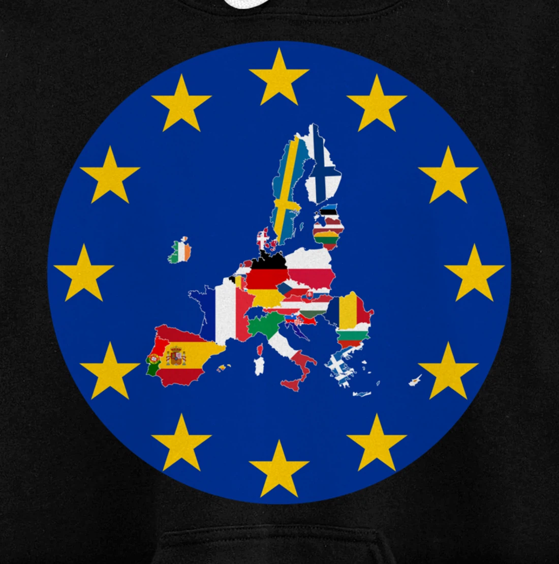 European Flag, Europe Countries, Europe Flag, European Union Pullover Hoodie