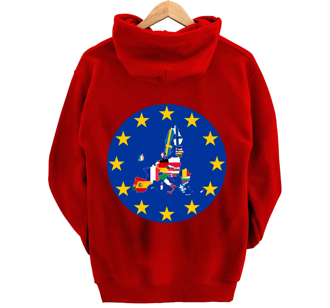 European Flag, Europe Countries, Europe Flag, European Union Pullover Hoodie