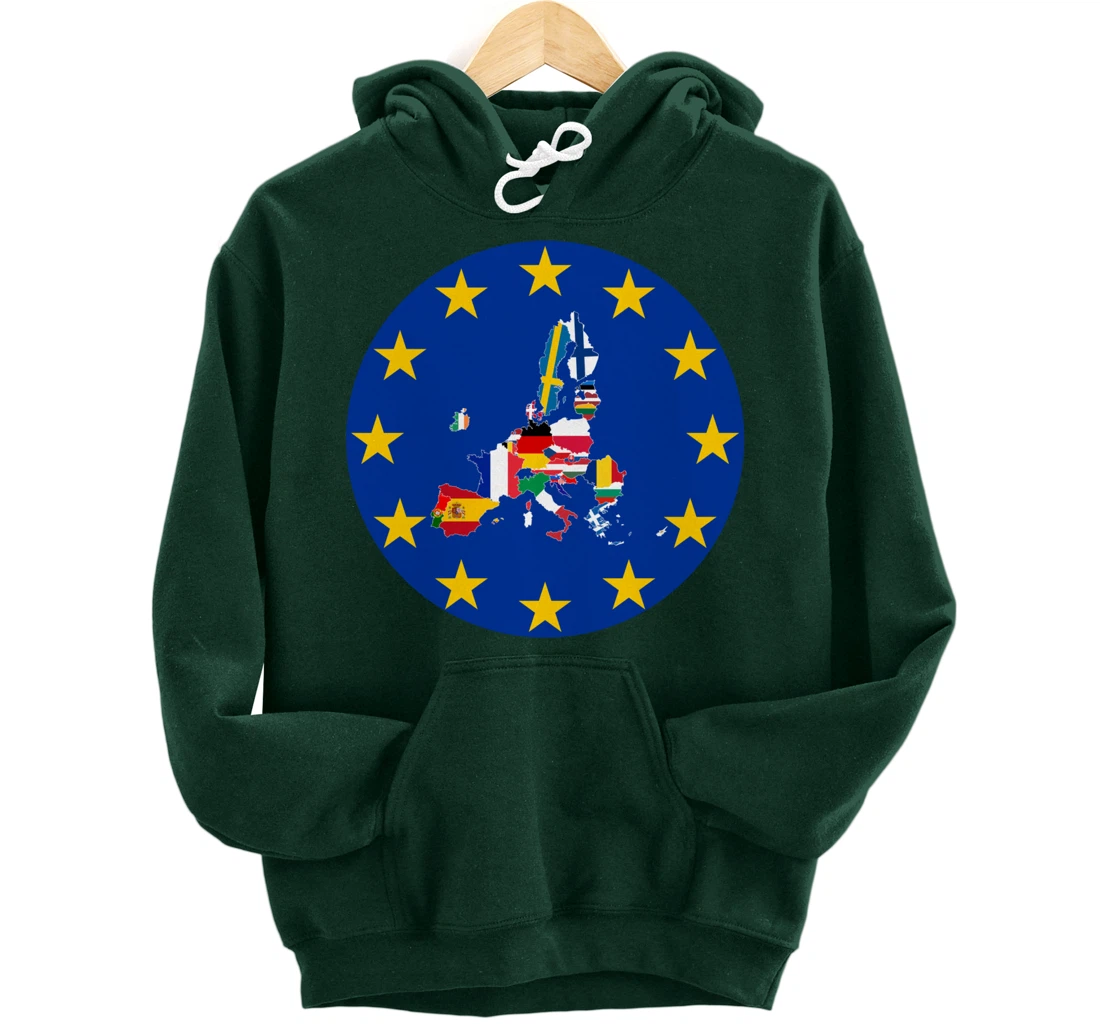 European Flag, Europe Countries, Europe Flag, European Union Pullover Hoodie