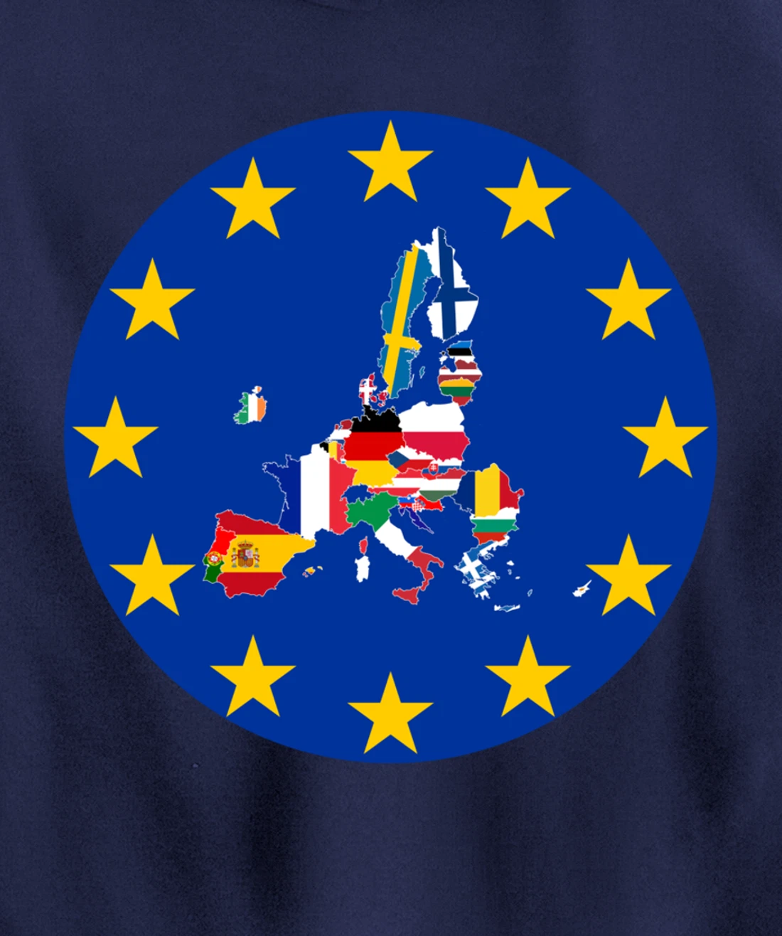 European Flag, Europe Countries, Europe Flag, European Union Pullover Hoodie