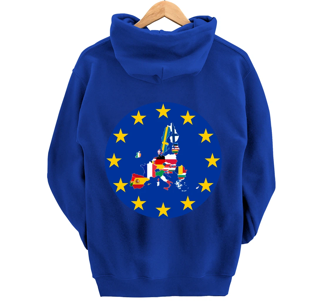 European Flag, Europe Countries, Europe Flag, European Union Pullover Hoodie