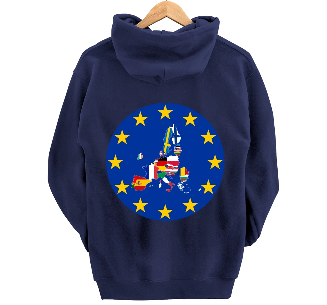 European Flag, Europe Countries, Europe Flag, European Union Pullover Hoodie