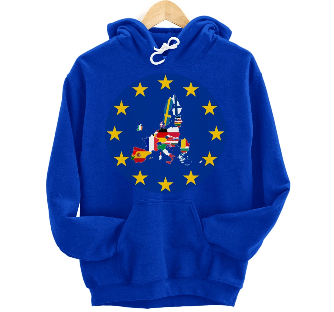 European Flag, Europe Countries, Europe Flag, European Union Pullover Hoodie