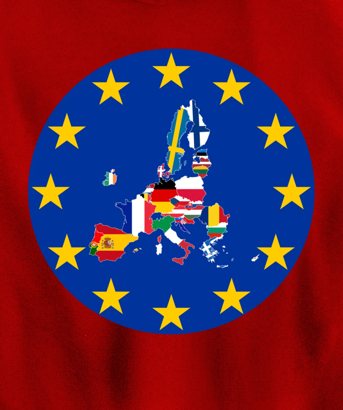 European Flag, Europe Countries, Europe Flag, European Union Pullover Hoodie