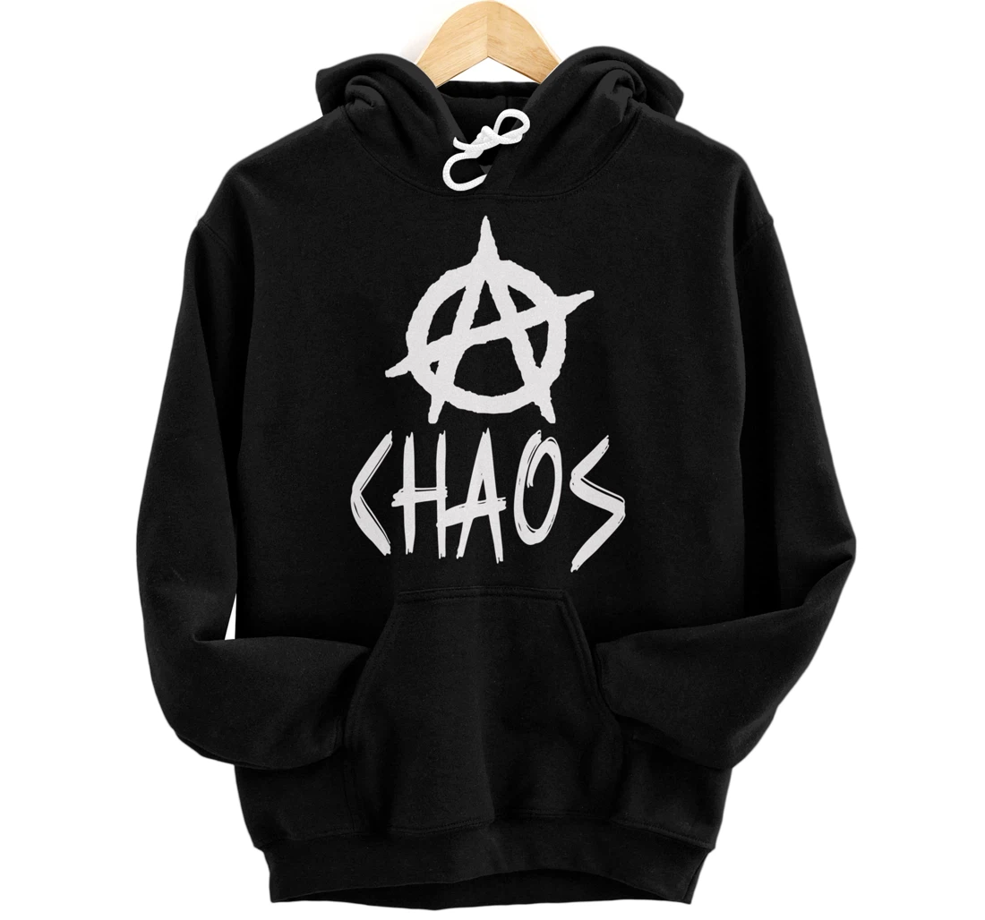 Anarchy signs, chaos, punks, punk rock, anarchy Pullover Hoodie