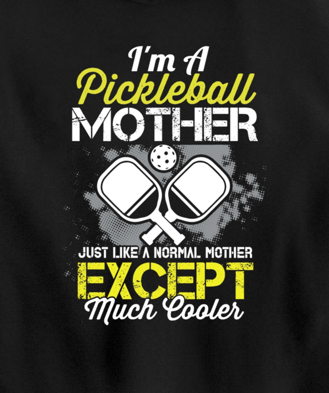 Pickleball Mother Funny Paddleball Lover Family Matching Pullover Hoodie