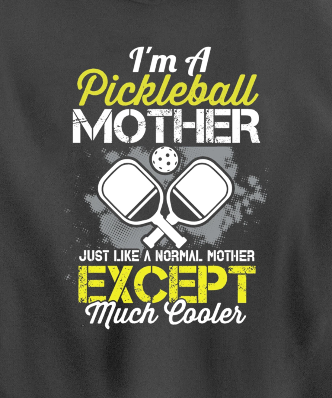 Pickleball Mother Funny Paddleball Lover Family Matching Pullover Hoodie
