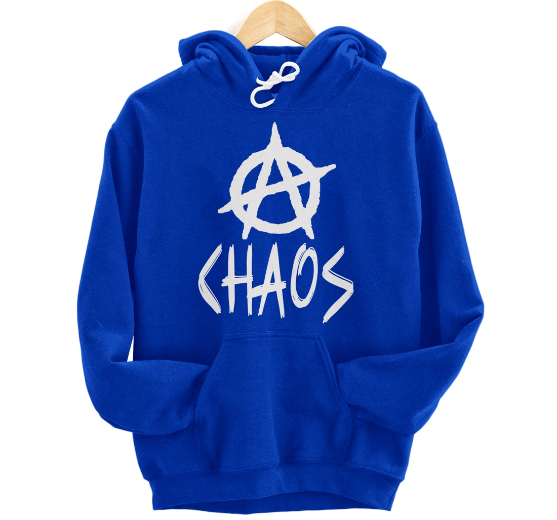Anarchy signs, chaos, punks, punk rock, anarchy Pullover Hoodie