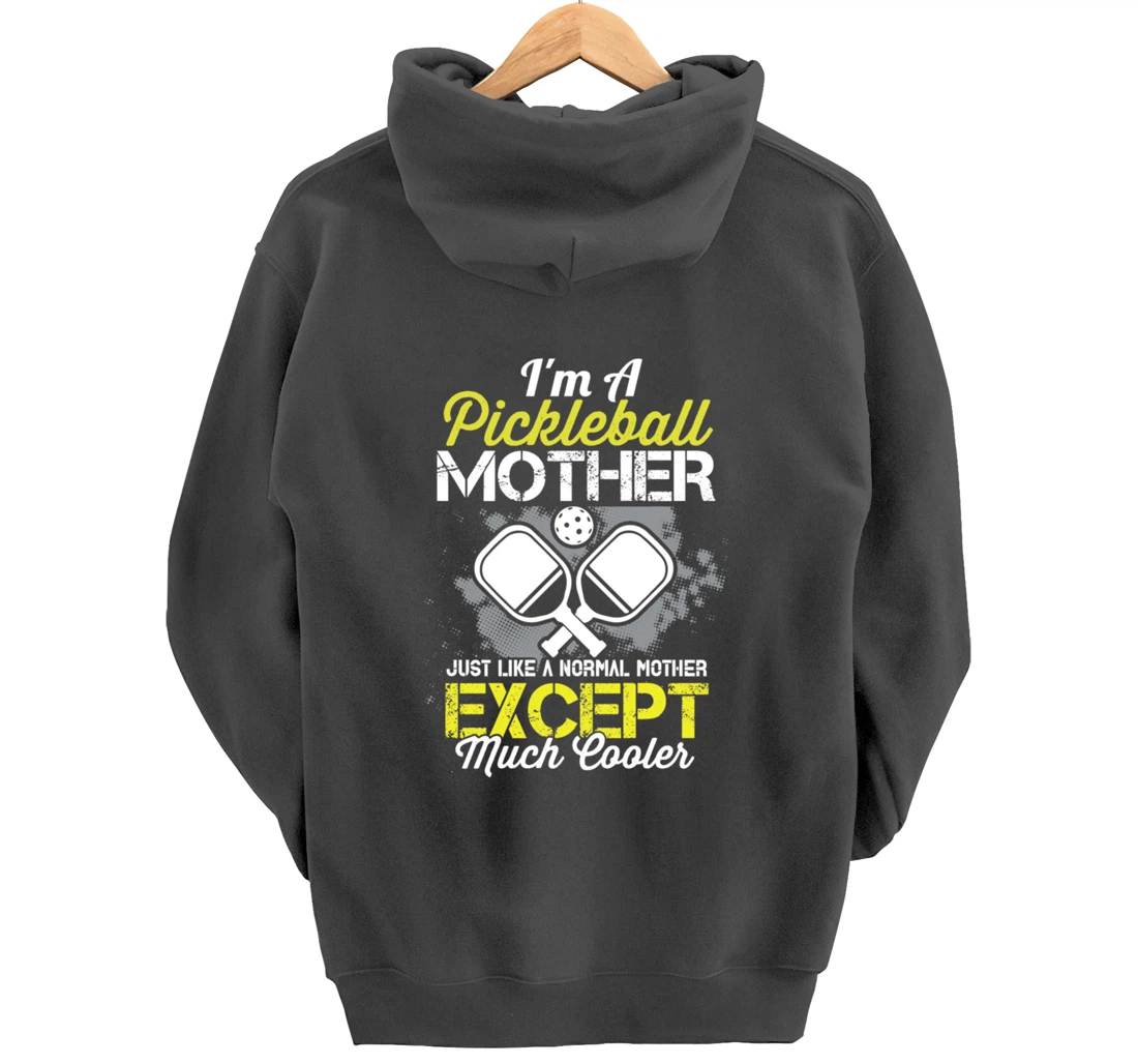 Pickleball Mother Funny Paddleball Lover Family Matching Pullover Hoodie