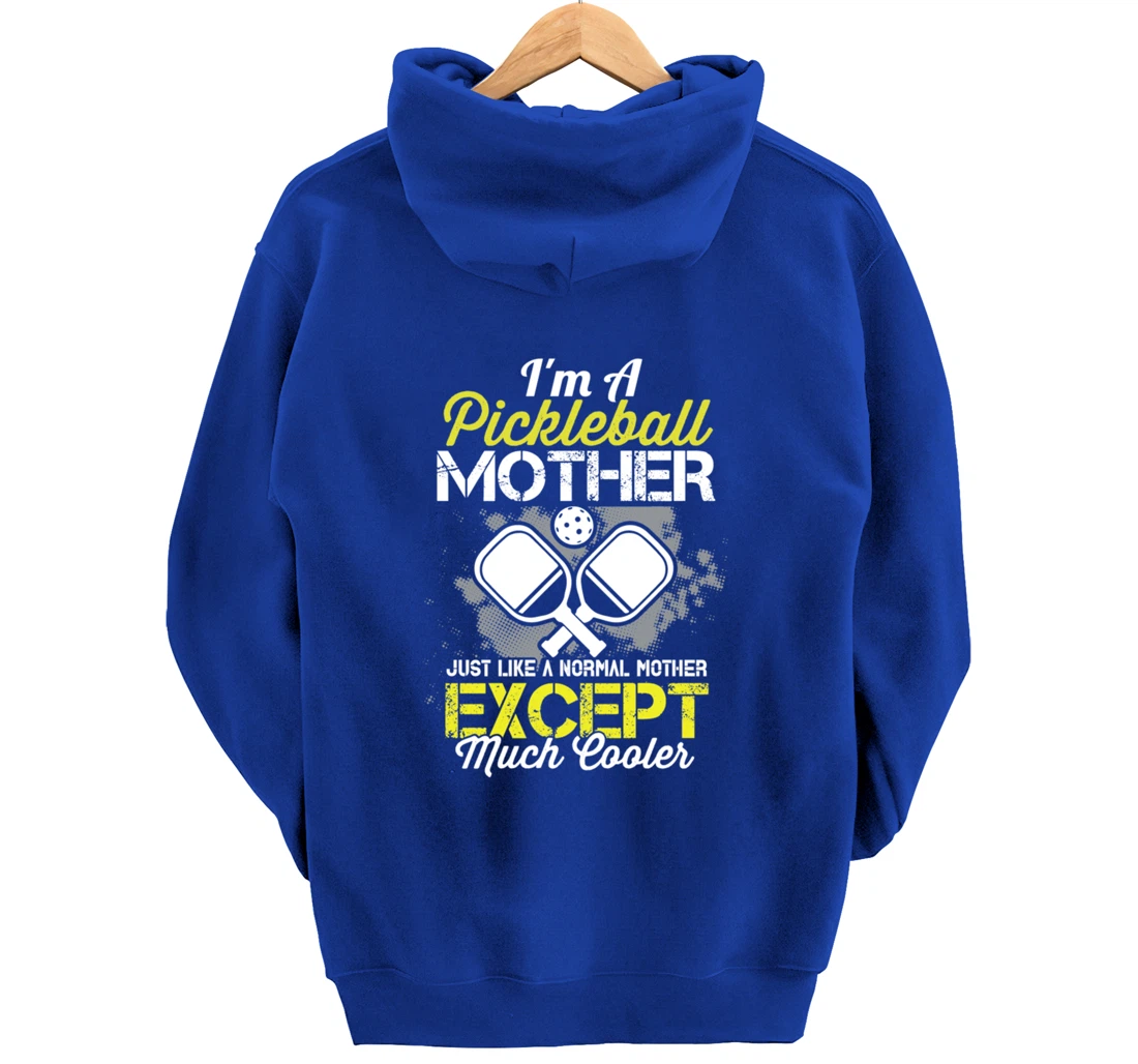 Pickleball Mother Funny Paddleball Lover Family Matching Pullover Hoodie