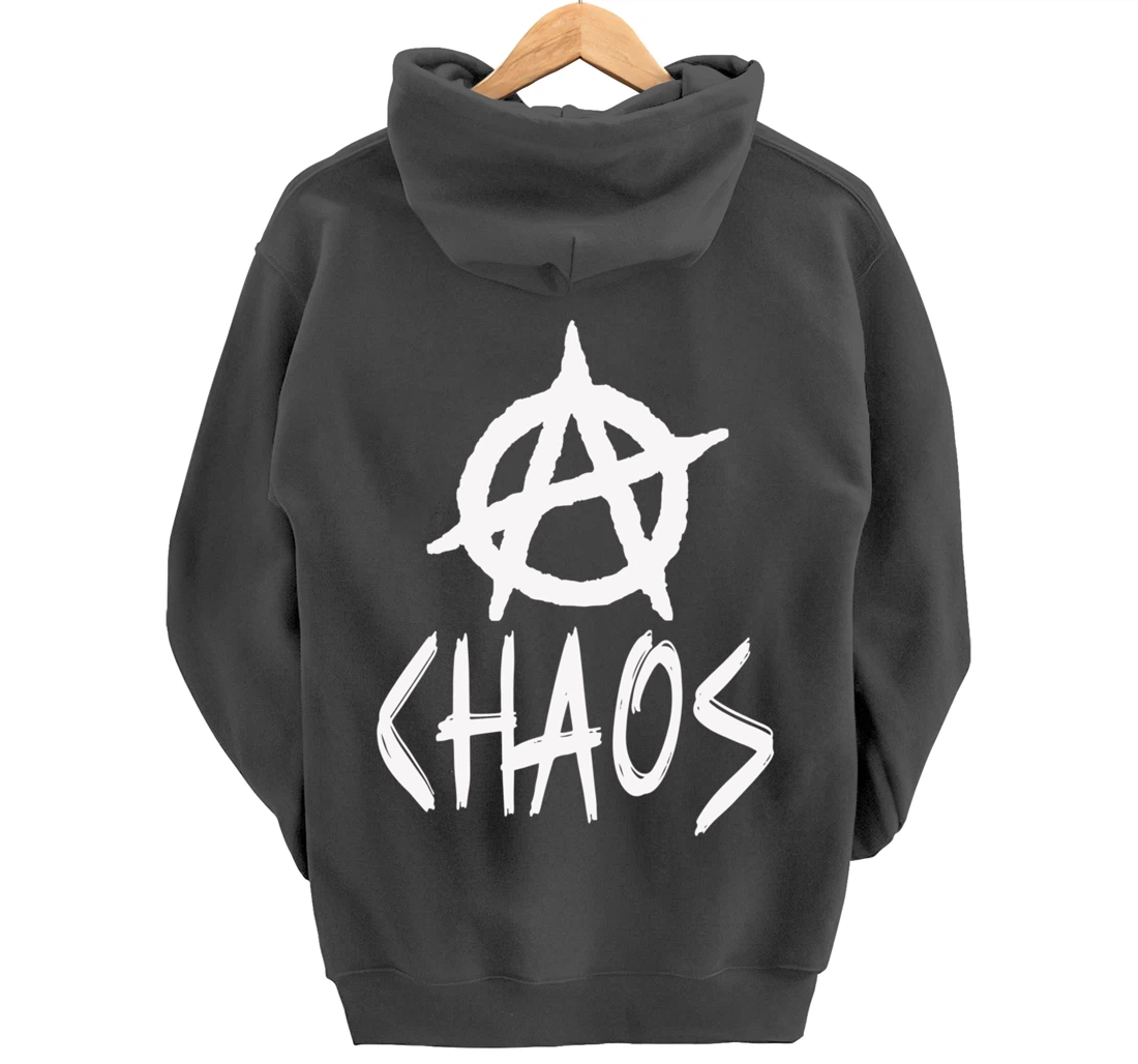 Anarchy signs, chaos, punks, punk rock, anarchy Pullover Hoodie