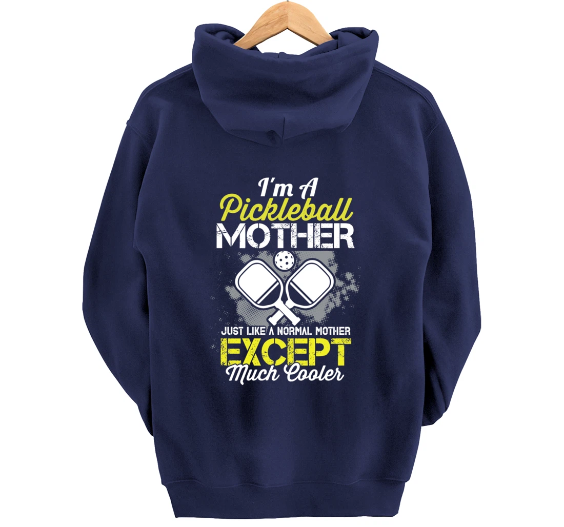 Pickleball Mother Funny Paddleball Lover Family Matching Pullover Hoodie