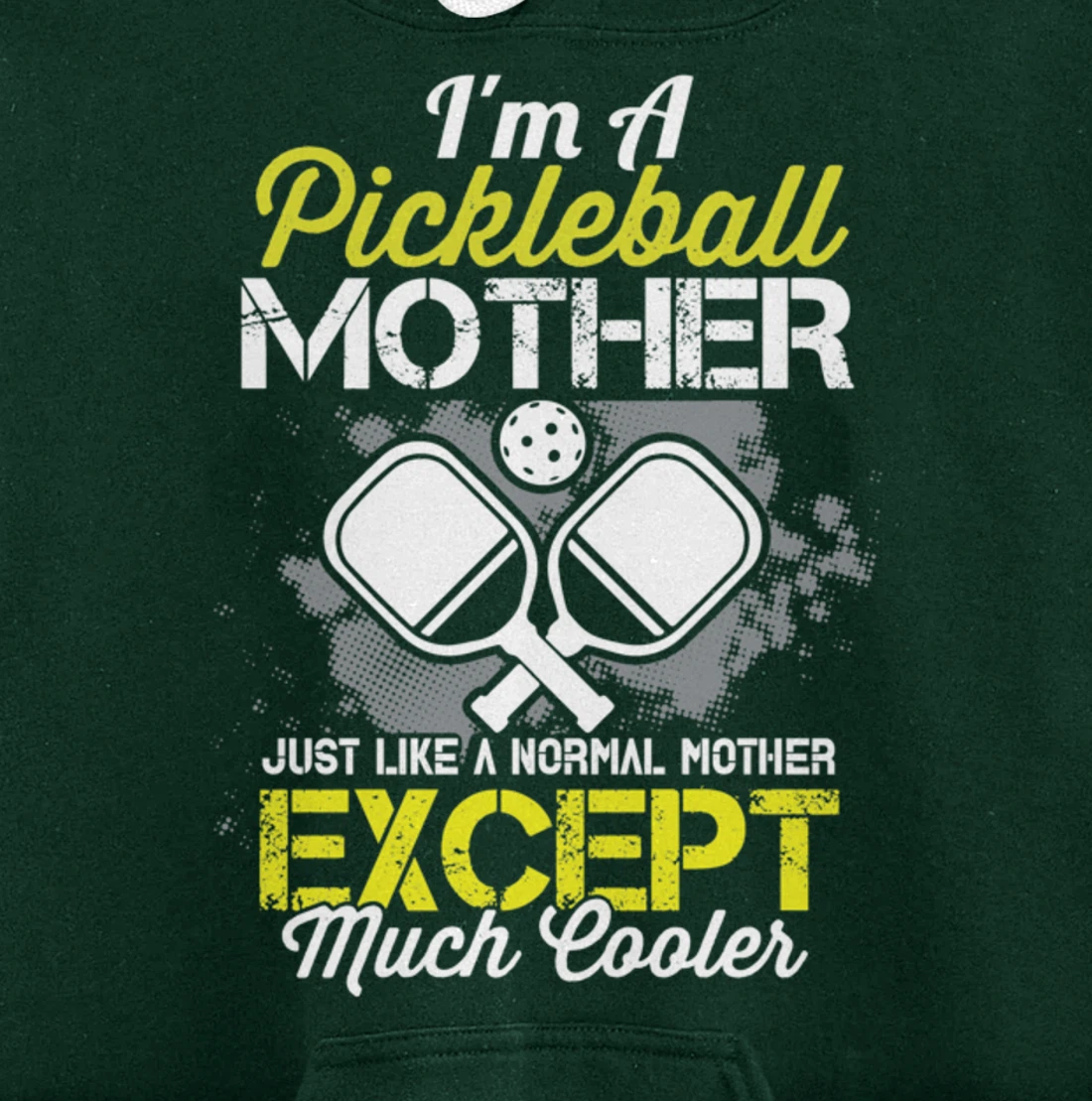 Pickleball Mother Funny Paddleball Lover Family Matching Pullover Hoodie