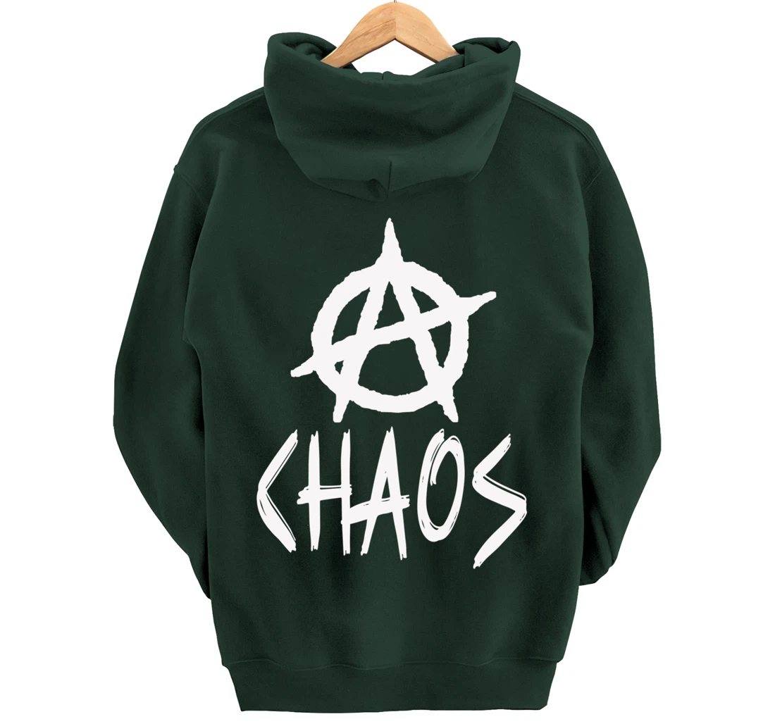 Anarchy signs, chaos, punks, punk rock, anarchy Pullover Hoodie
