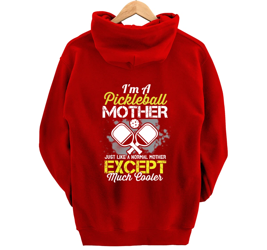 Pickleball Mother Funny Paddleball Lover Family Matching Pullover Hoodie