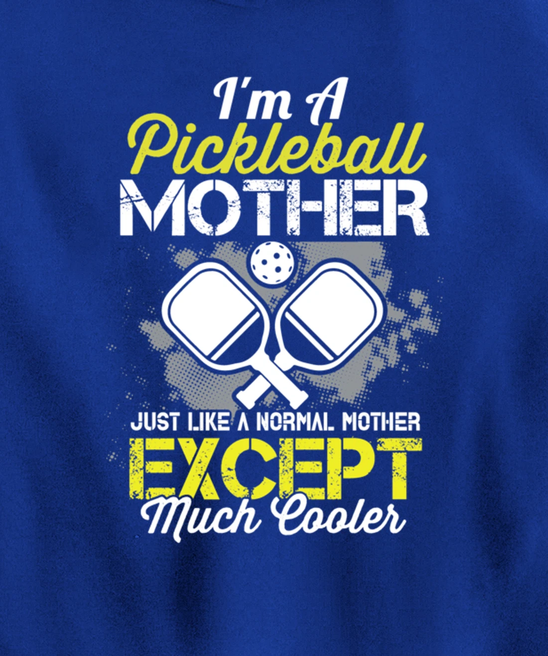 Pickleball Mother Funny Paddleball Lover Family Matching Pullover Hoodie