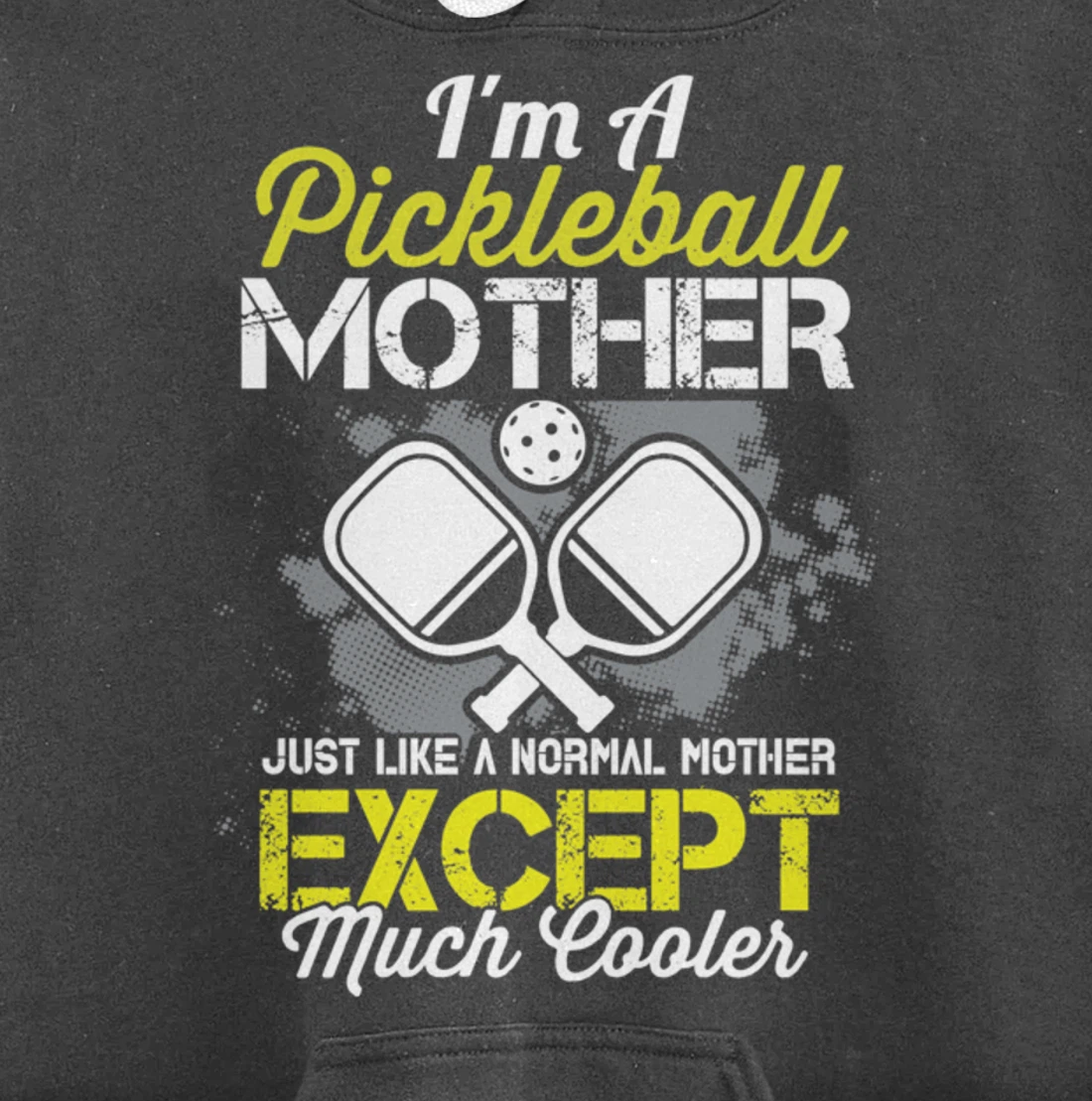 Pickleball Mother Funny Paddleball Lover Family Matching Pullover Hoodie