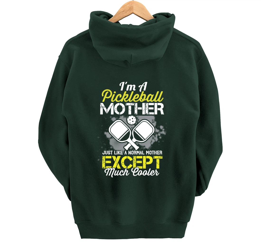 Pickleball Mother Funny Paddleball Lover Family Matching Pullover Hoodie