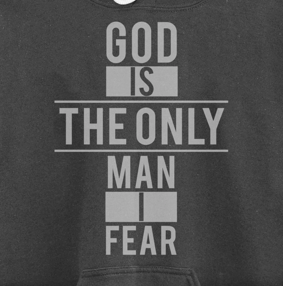 Vintage God is The Only Man I Fear Pullover Hoodie