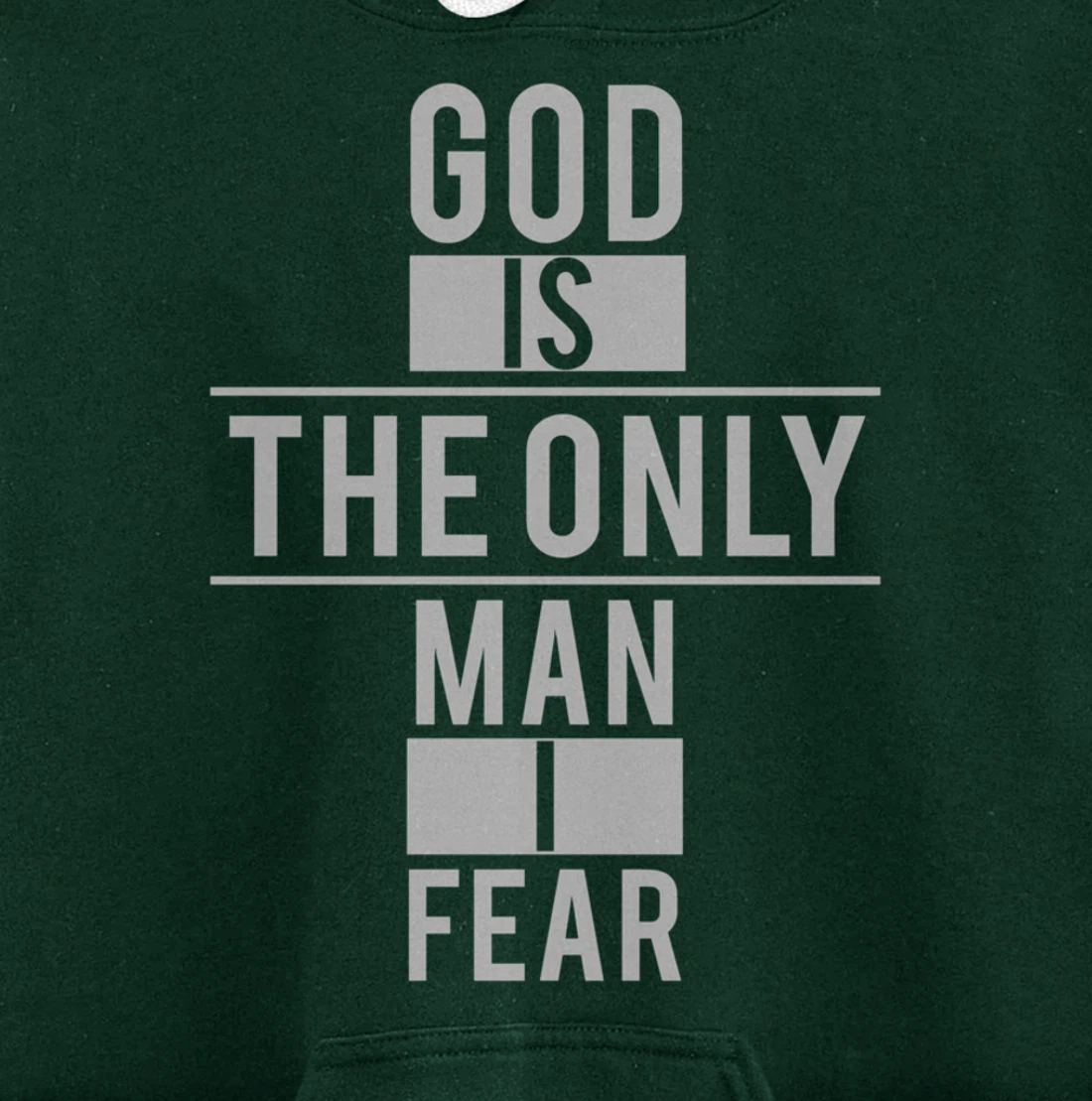 Vintage God is The Only Man I Fear Pullover Hoodie