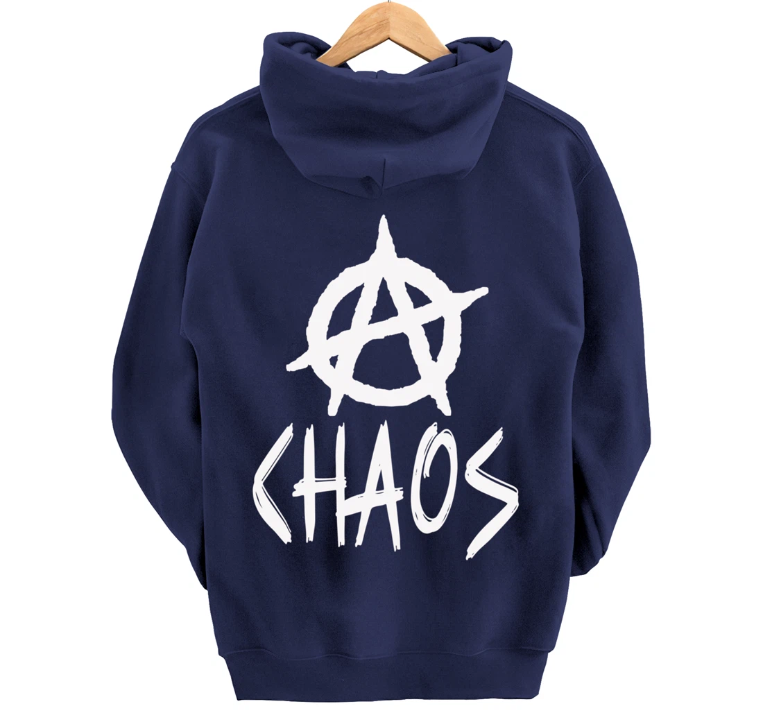 Anarchy signs, chaos, punks, punk rock, anarchy Pullover Hoodie