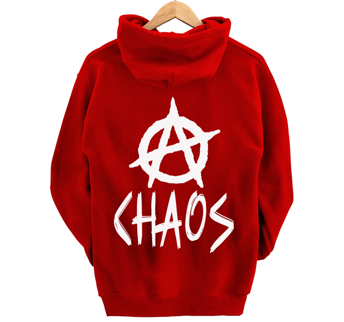 Anarchy signs, chaos, punks, punk rock, anarchy Pullover Hoodie