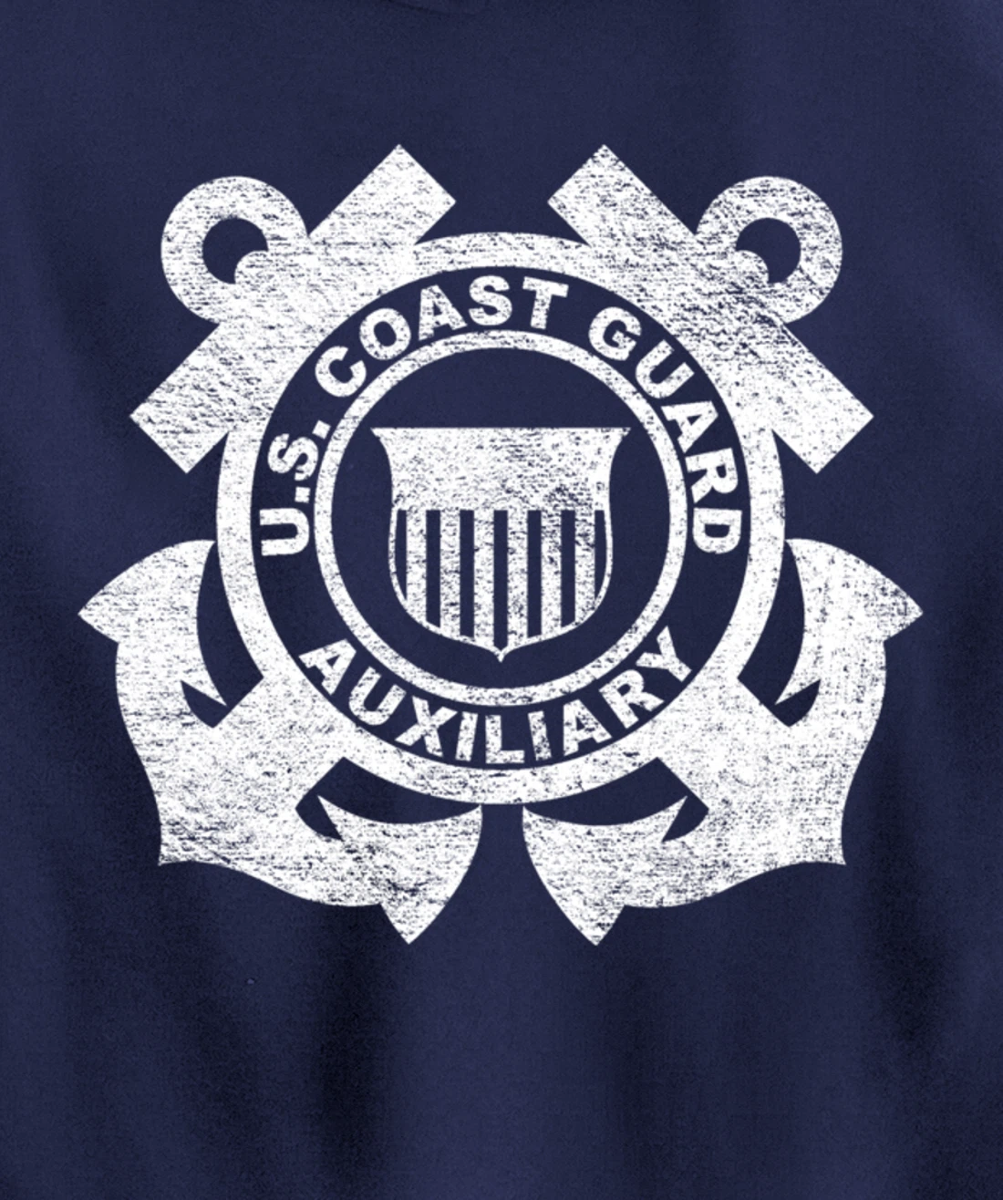 UNITED STATES COAST GUARD AUXILIARY USCG USCGA FLAG Pullover Hoodie
