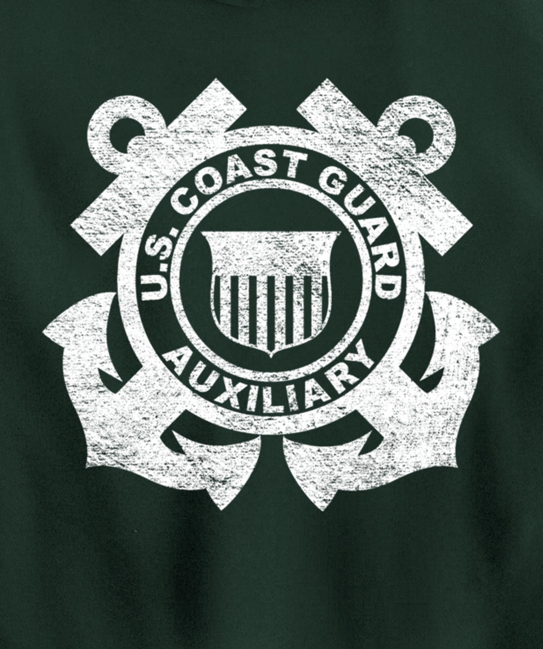 UNITED STATES COAST GUARD AUXILIARY USCG USCGA FLAG Pullover Hoodie