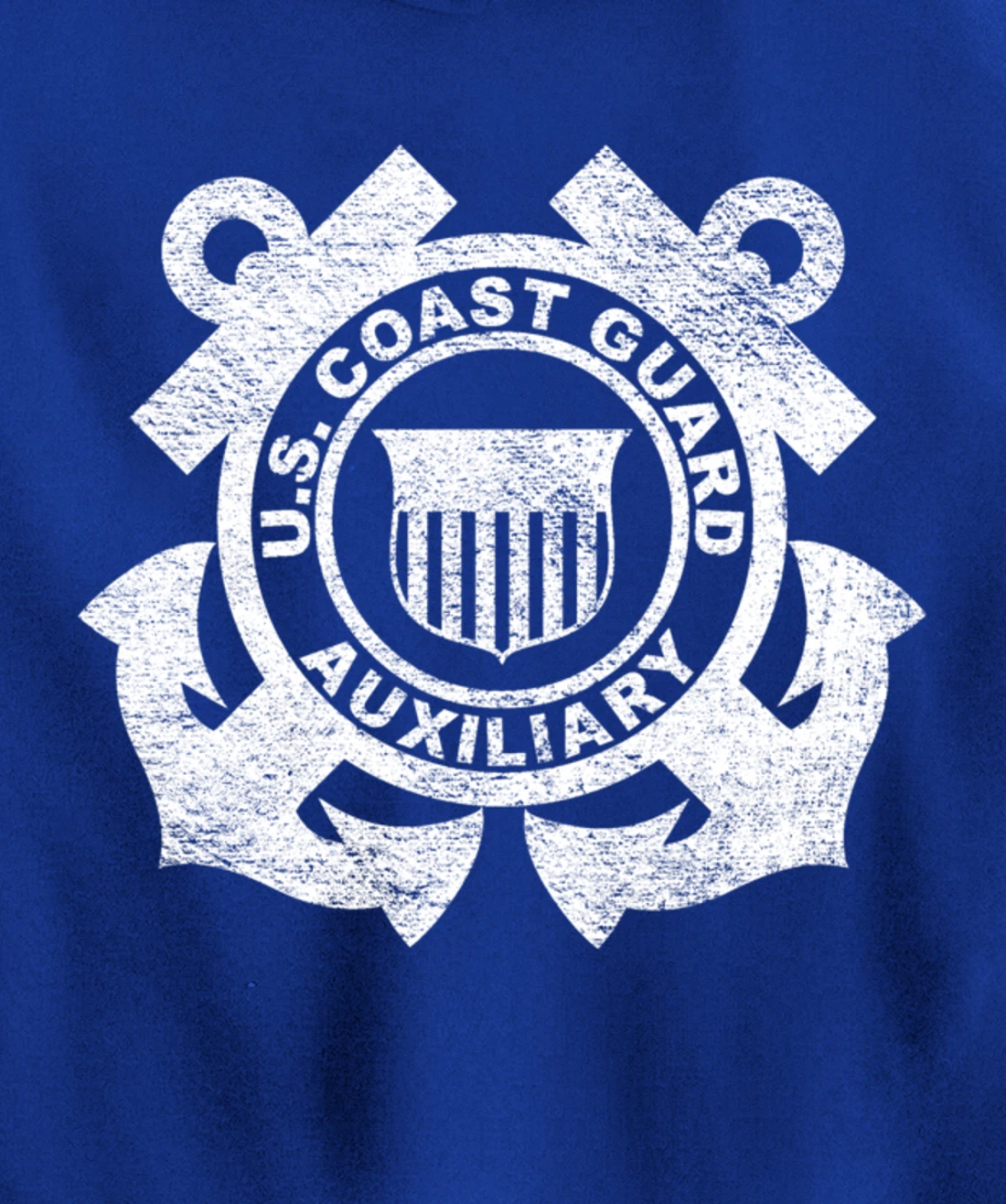 UNITED STATES COAST GUARD AUXILIARY USCG USCGA FLAG Pullover Hoodie