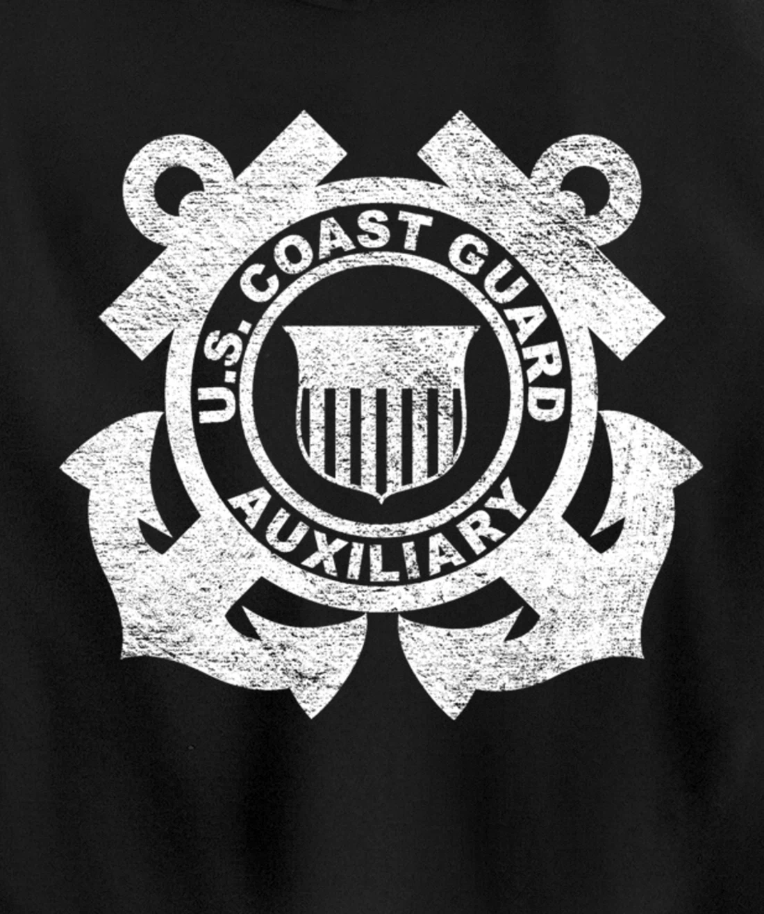 UNITED STATES COAST GUARD AUXILIARY USCG USCGA FLAG Pullover Hoodie