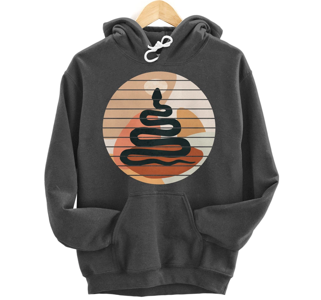 Black Snake - Illustrated Graphic Art Pullover Hoodie
