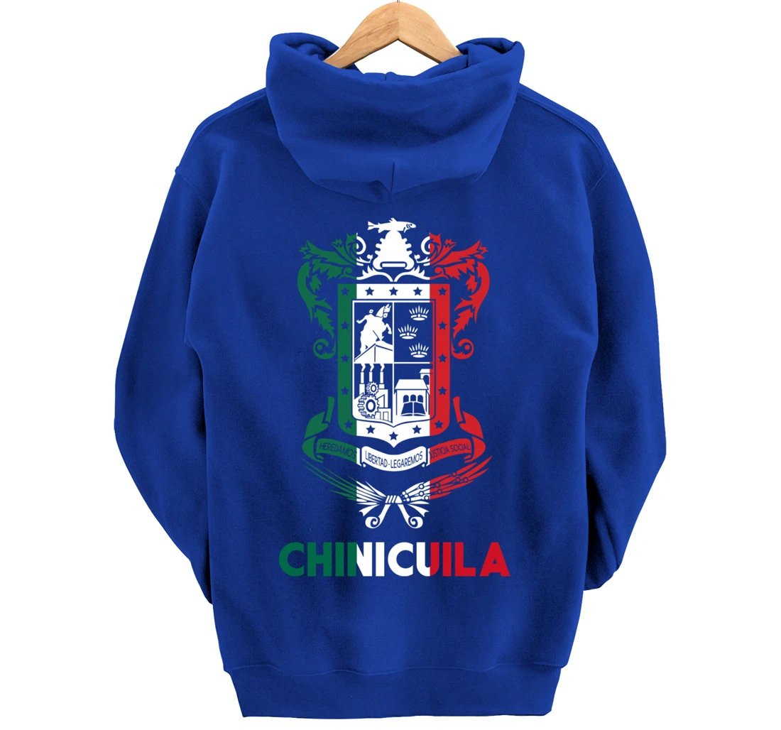 Chinicuila Michoacan Mexico Escudo Y Lema Arte Emblem Merch Pullover Hoodie